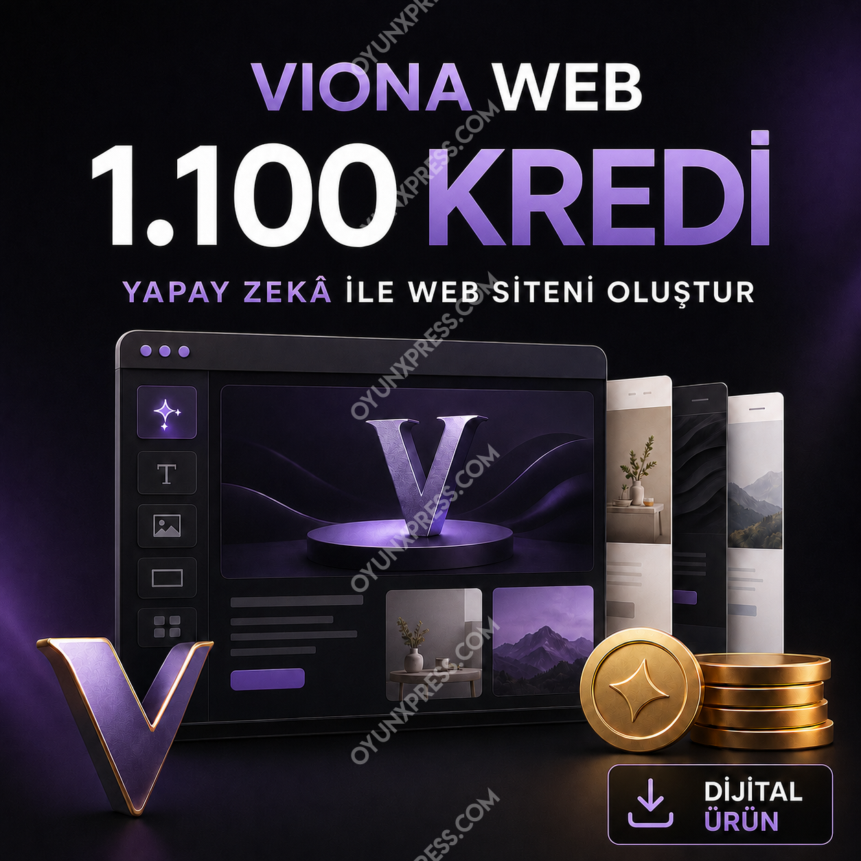 Viona Web Site Oluşturucu 1.100 Kredi